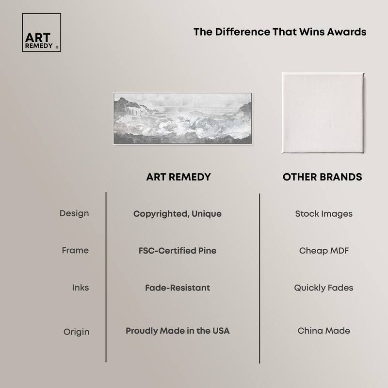 Inspired Neutral Morning Panoramic Canvas by Art Remedy
