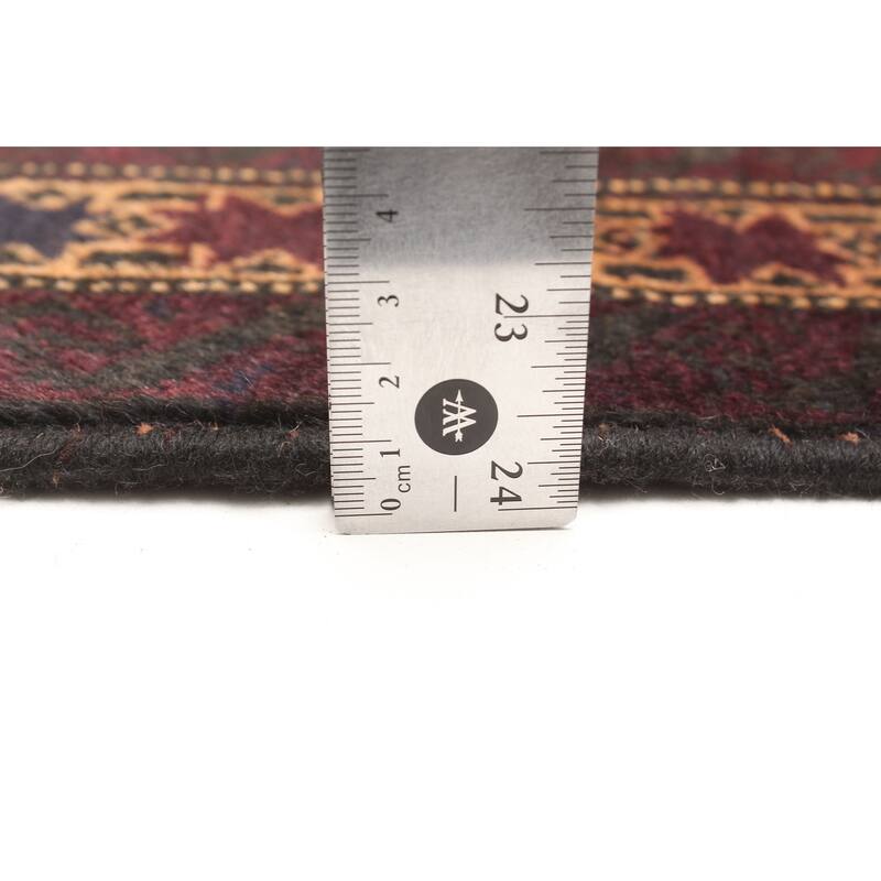 ECARPETGALLERY Hand-knotted Teimani Dark Grey Wool Rug - 3'1 x 4'10