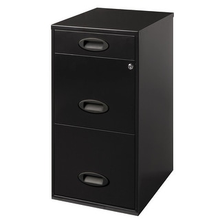 3-Drawer Organizer Vertical File Cabinet, Black - Bed Bath & Beyond ...
