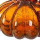 preview thumbnail 27 of 26, Glitzhome Amber Crackle Handblown Decorative Glass Pumpkins