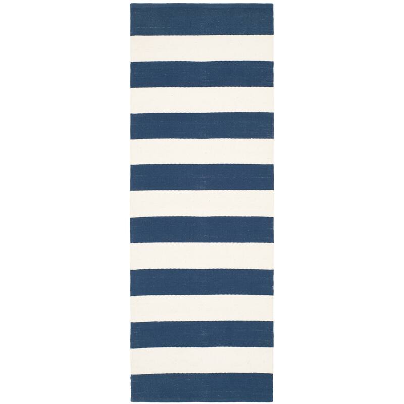 SAFAVIEH Handmade Montauk Caspian Stripe Cotton Flatweave Rug