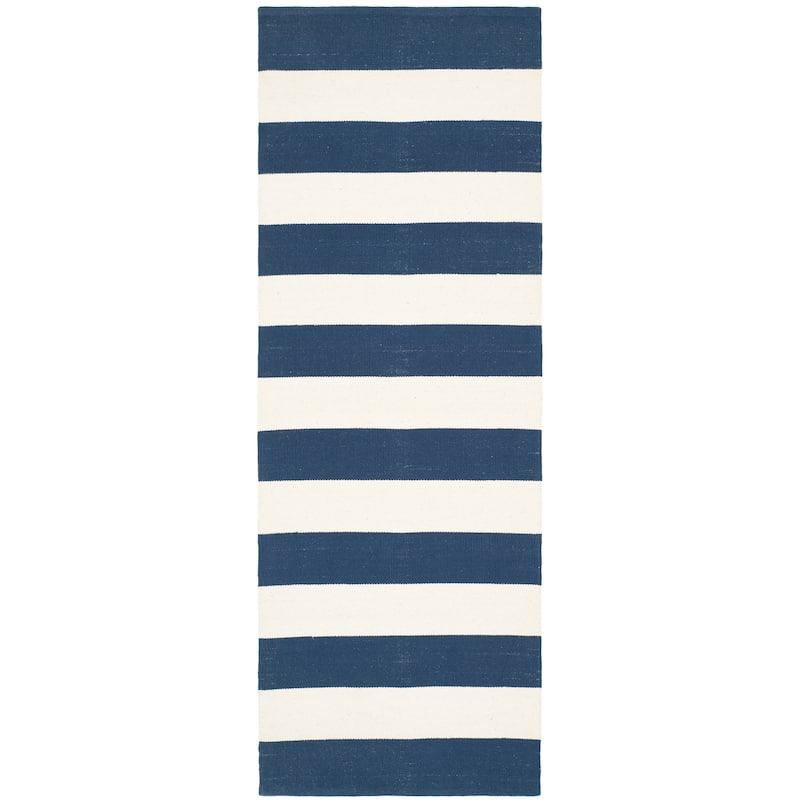 SAFAVIEH Handmade Montauk Geltrude Stripe Cotton Flatweave Rug