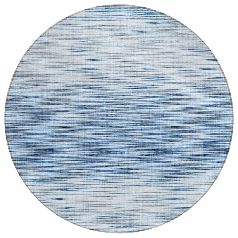 Machine Washable Indoor/ Outdoor Chantille Ombre Stripes Rug