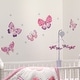 preview thumbnail 2 of 1, Bedtime Originals Butterfly Kisses Pink/Purple Wall Decals/Appliques