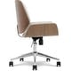 preview thumbnail 11 of 46, Elle Decor Ophelia Low-Back Task Chair in Chrome Finish