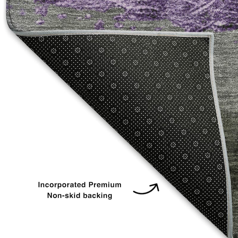 Premium Washable Super Soft Ombre Stripes Mayfield Rug