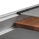 preview thumbnail 6 of 10, Ruvati 45-inch Workstation Two-Tiered Ledge Kitchen Sink Drop-in Topmount 16 Gauge Stainless Steel - RVH8433 - 45 x 20