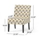 preview thumbnail 12 of 16, Kassi Ikat Pattern Accent Chair (Set of 2) by Christopher Knight Home - 22.50" L x 29.50" W x 32.00" H