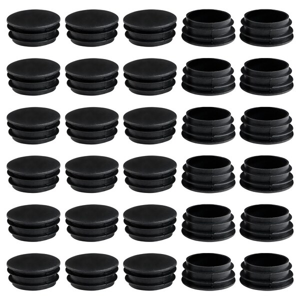 1 1/2" 38mm OD Plastic Round Tube Insert Protector 30pcs, 1.38"-1.46" Inner Dia