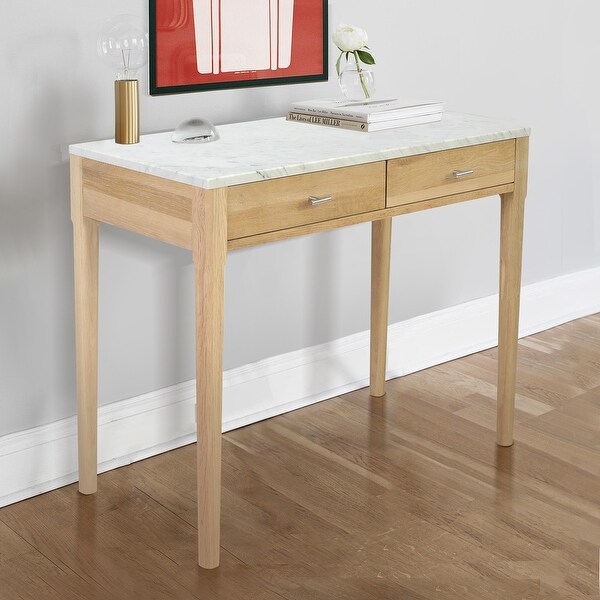 36 inch store white console table