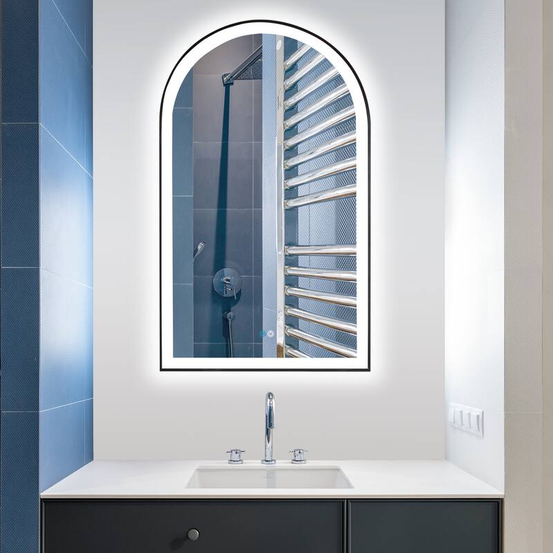 Estartit Oval Framed LED Wall Mount Bathroom Vanity Mirror