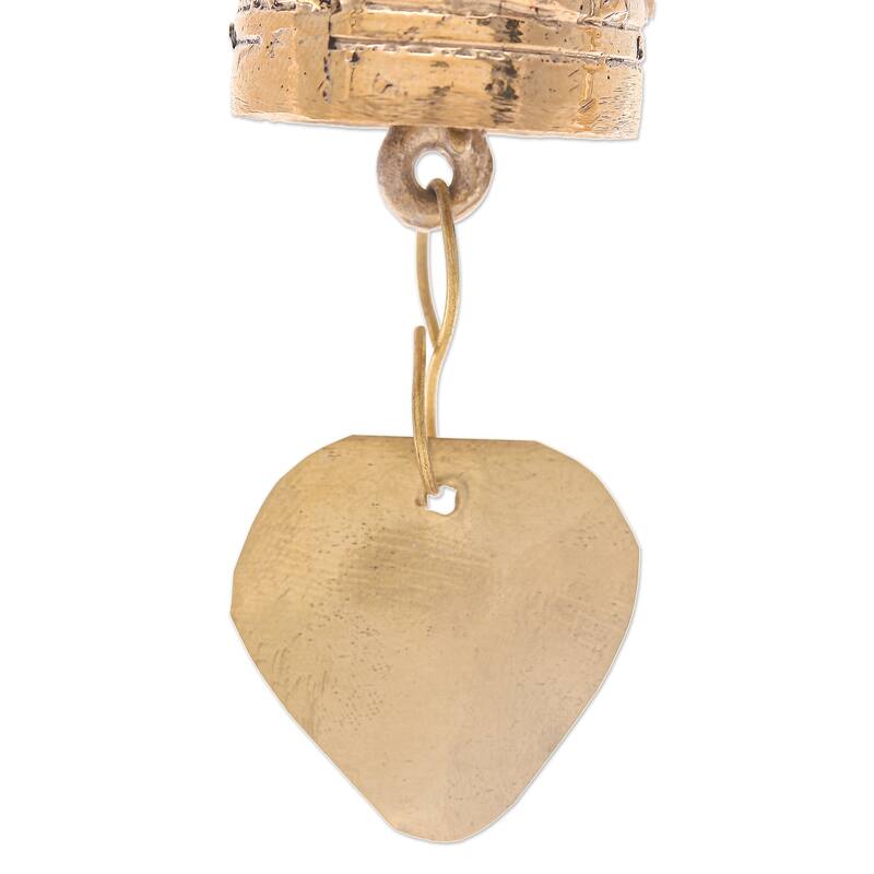 Novica Handmade Elephant Chant Brass Ornaments (Set Of 3)