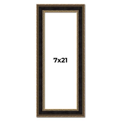 7x21 Frame Gold Antique Vintage Sold Wood Picture Frame | 1.75 Inch