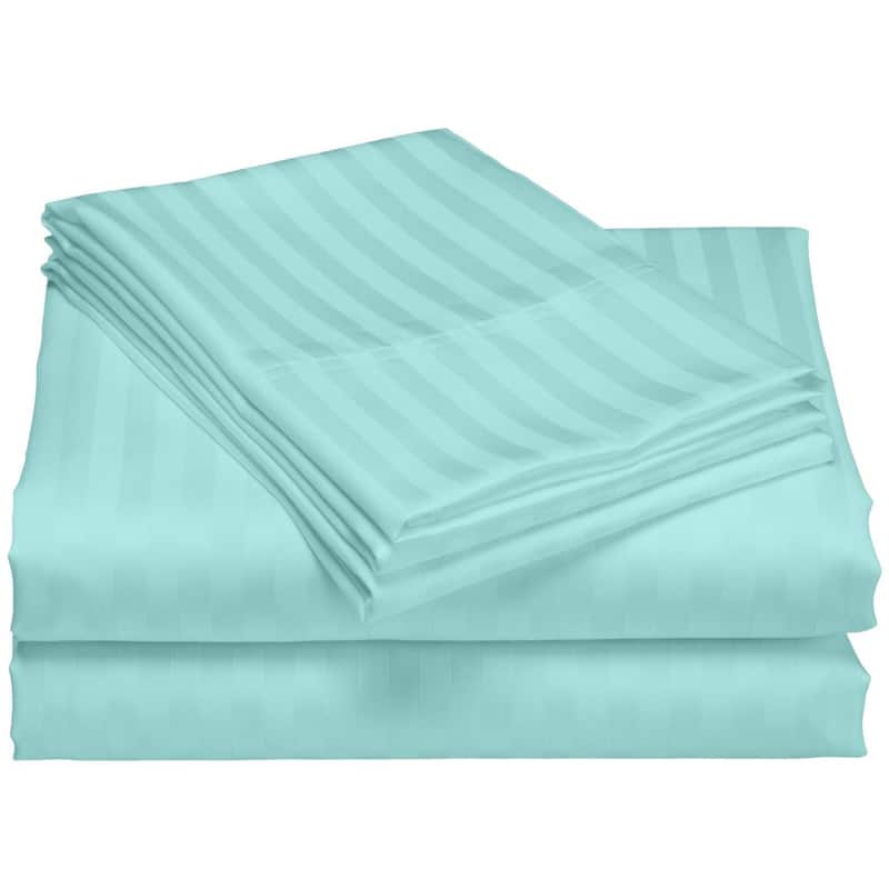 Home Sweet Home Dream Striped 1200 TC Cotton Deep Pocket Bed Sheet Set