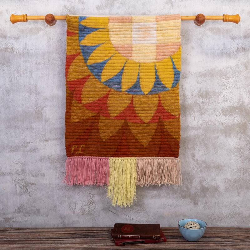 Novica Handmade Solar Flares Wool Tapestry