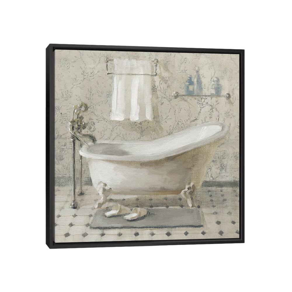iCanvas "Victorian Bath III Neutral" by Danhui Nai Framed