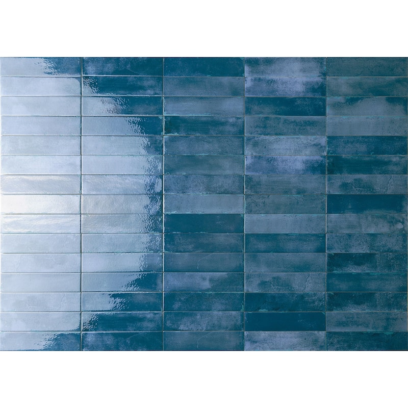 Mojave 2" x 10" Porcelain Tile - Blue - Sample