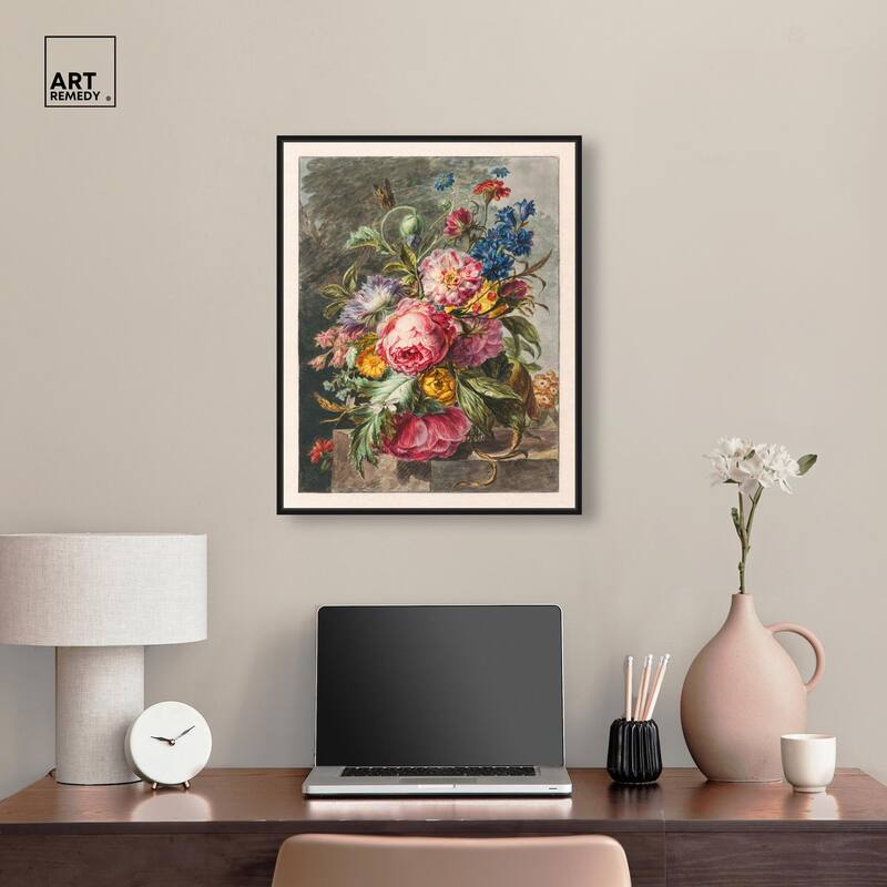 Stilleven Met Bloemen Canvas by Art Remedy