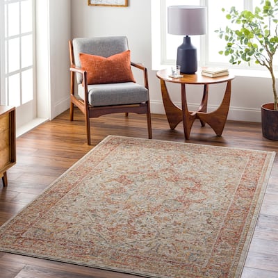 Zeynepe Traditional Medallion Area Rug