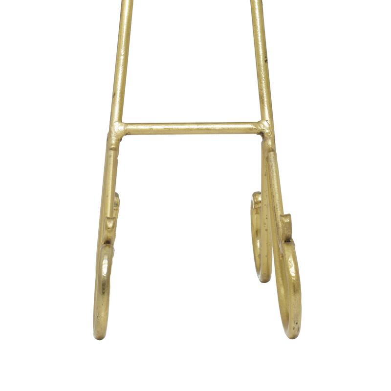 Metal Scroll Easel - Set of 3 Multi Colored - Roche River Decor