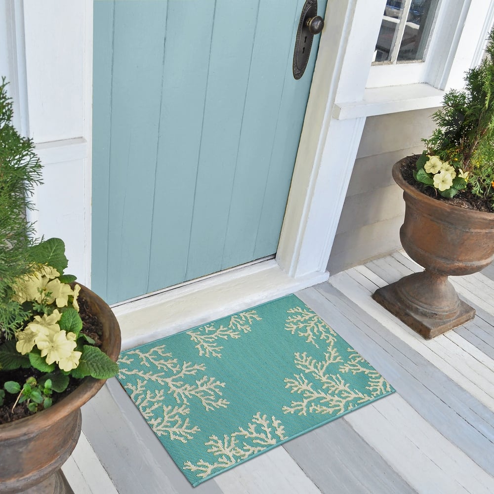 Liora Manne Esencia Coral Edge Indoor/Outdoor Mat
