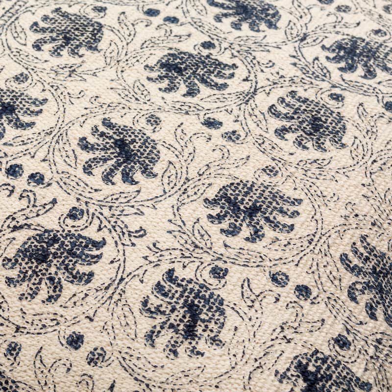 Livabliss Mikail Global Detailed Block Printed Throw Pillow