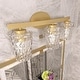 preview thumbnail 17 of 64, Acroma Modern Bathroom Vanity Light Art Glass Wall Sconce