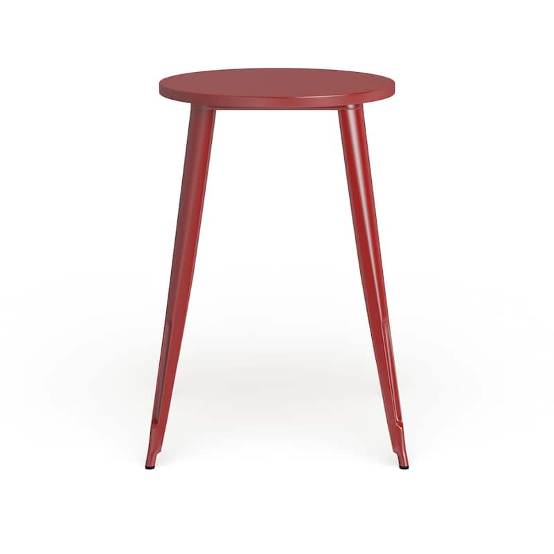 30'' Round Metal Indoor-Outdoor Bar Height Table