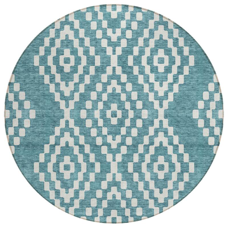Machine Washable Indoor/ Outdoor Chantille Boho Moroccan Rug