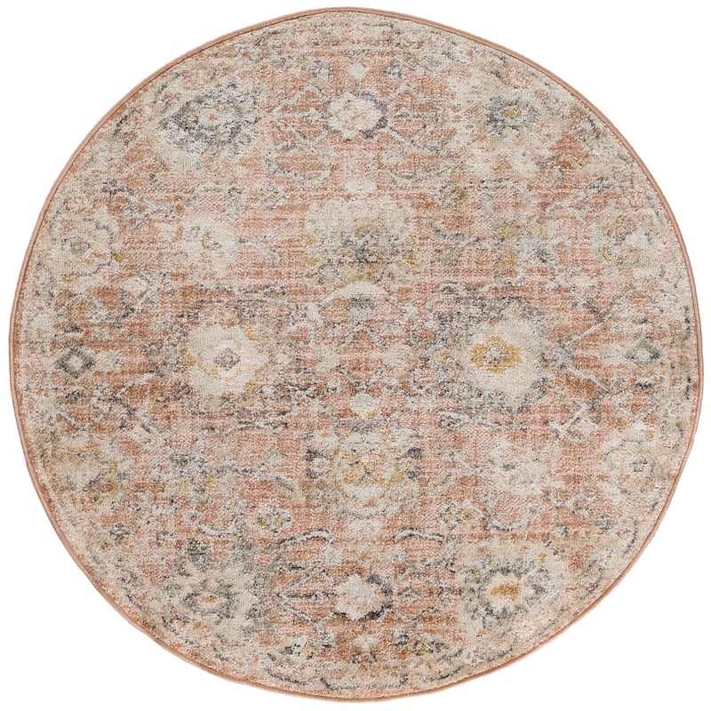 Nourison Oushak Home Indoor Persian Area Rug - 7'10" x Round - Rust