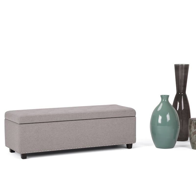 WYNDENHALL Springfield 48 inch Wide Rectangle Storage Ottoman
