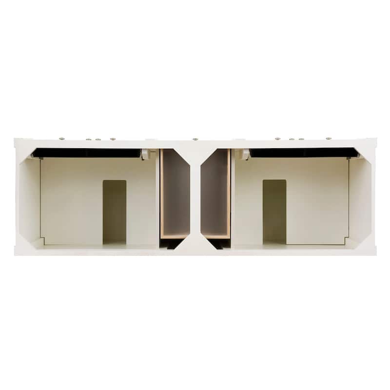 James Martin Vanities Brittany 72" Double Vanity, Bright White