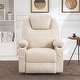 preview thumbnail 43 of 51, MCombo Large Power Lift Recliner Leather Chair with Massage, Heat, Cup Holders,Extended Footrest, Leather 7516