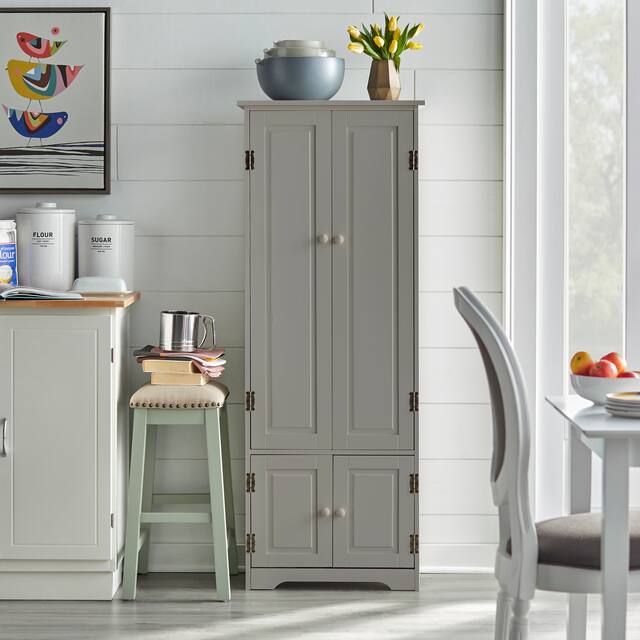 Simple Living Extra-tall Cabinet - Charcoal