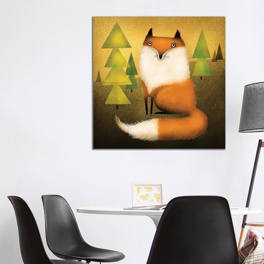 iCanvas "Fox In Woods" by Terry Runyan Canvas Print