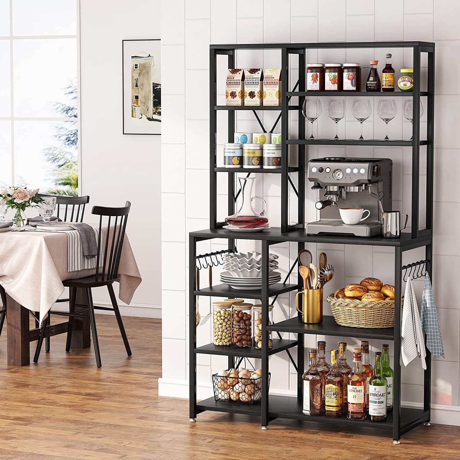 https://ak1.ostkcdn.com/images/products/is/images/direct/943bff4e7add10978c07096f93b746f200c7a380/10-Tiers-Kitchen-Bakers-Rack%2C-Floor-Standing-Kitchen-Utility-Storage-Shelf%2C-Microwave-Oven-Stand-with-10-S-Shaped-Hooks.jpg
