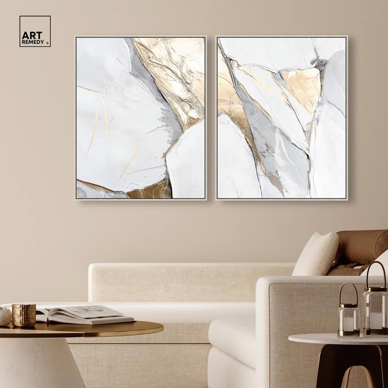 Cracks of Creation III Canvas Set of 2 by Art Remedy