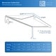 preview thumbnail 11 of 11, ALEKO Moroccan Semi-Cassette Motorized Patio Awning - Onyx Black - 20 x 10 Feet