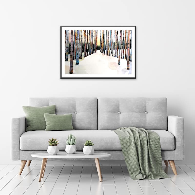 Winter Grove Framed Print Wall Art by Norman Wyatt Jr.