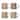 Terra-cotta Mug Set with 4 Styles - 6.0"L x 4.3"W x 4.3"H