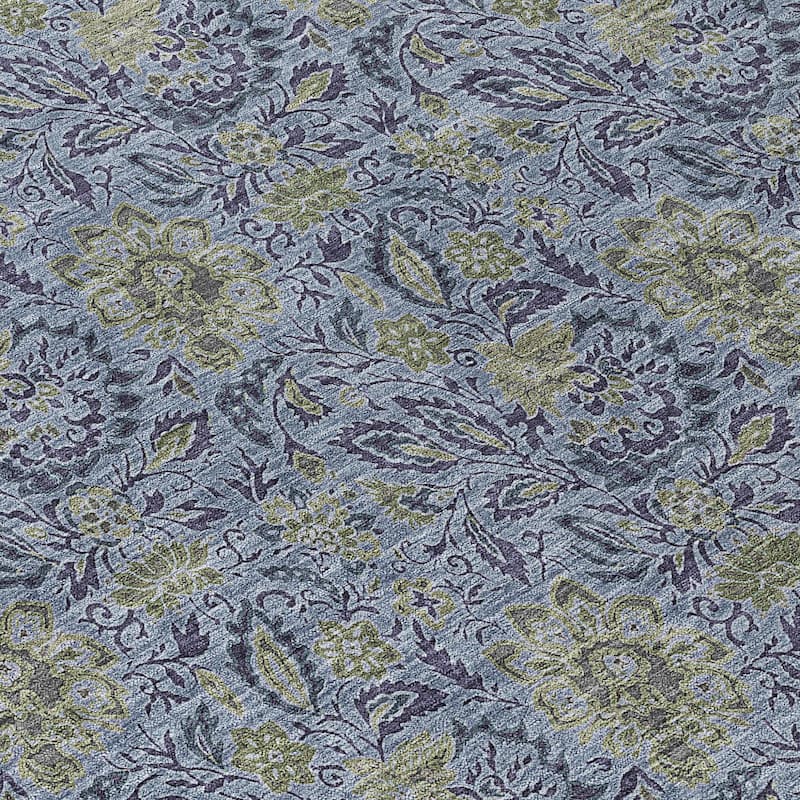 HomeRoots Floral Transitional Rectangle Outdoor Rug