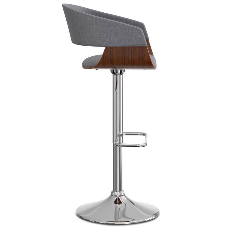 WYNDENHALL Calinda Mid Century Modern 33 inch Adjustable Swivel Bar Stool