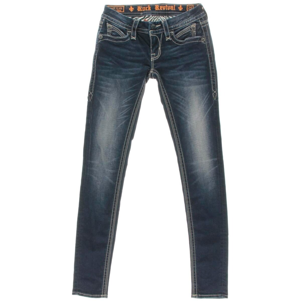 Shop Rock Revival Womens Skinny Jeans Denim Stretch Overstock