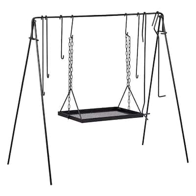 Portable Cookware Hanging Rack Outdoor Camping Bonfire - N/A