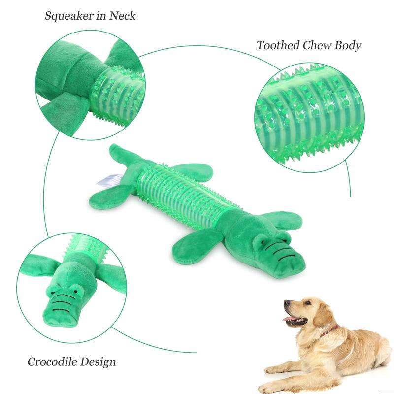 Best Pet Supplies Dog Toy with Crinkle and Squeaky Enrichment for Small and Medium Breed Puppies or Dogs, Cute and Plush