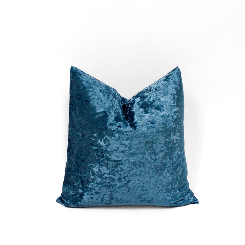 Glow's Avenue Square Velvet Solid Color Throw Pillow Cover Set of 2