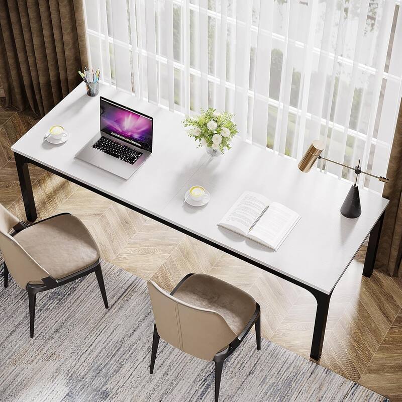 78.7" Extra Long Computer Desk/Table, Work Desk, Double Workstation Desk for Home Office
