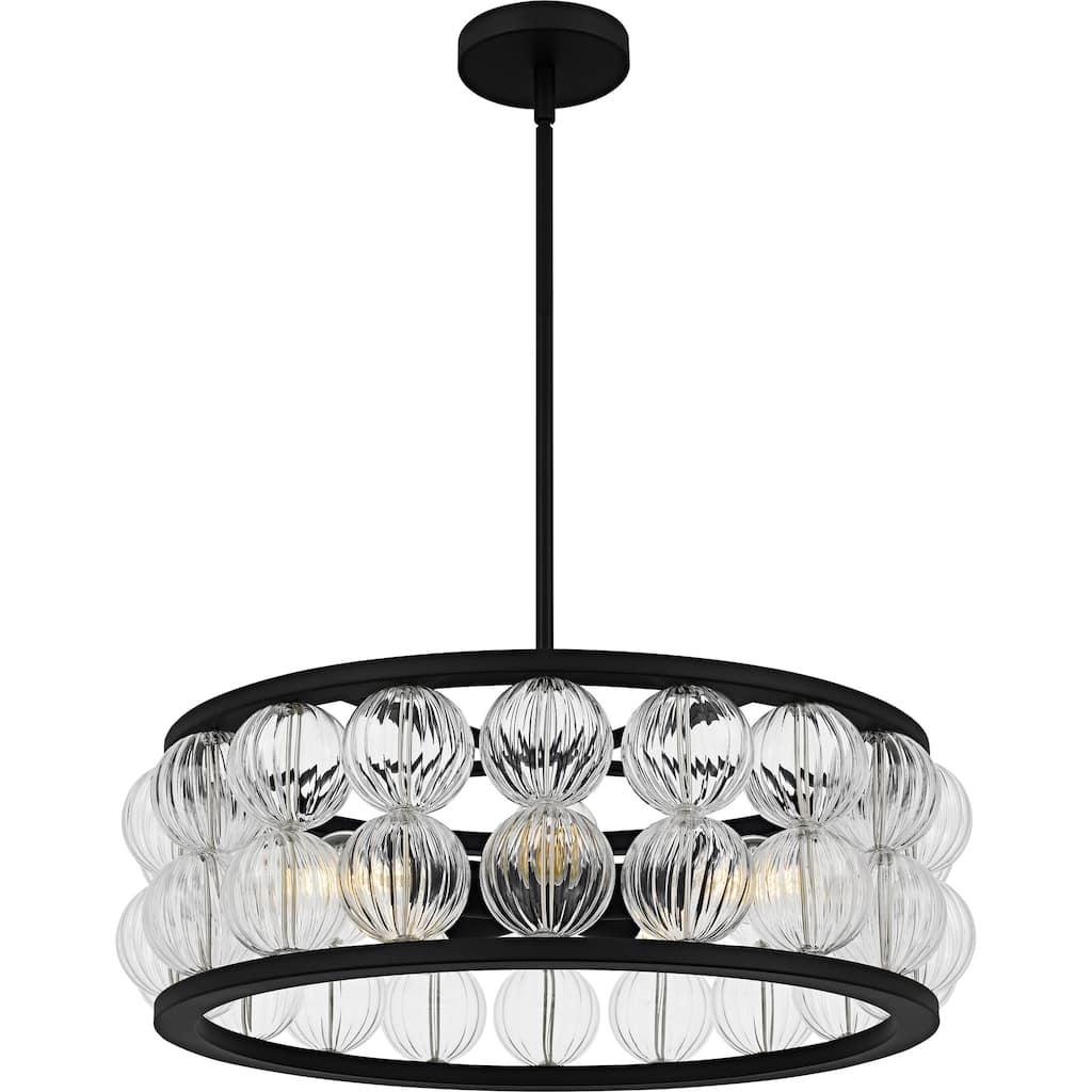 Terrarock 5-Light Matte Black Pendant
