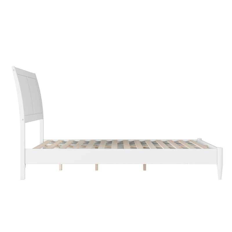 Valencia Solid Wood Low Profile Sleigh Platform Bed
