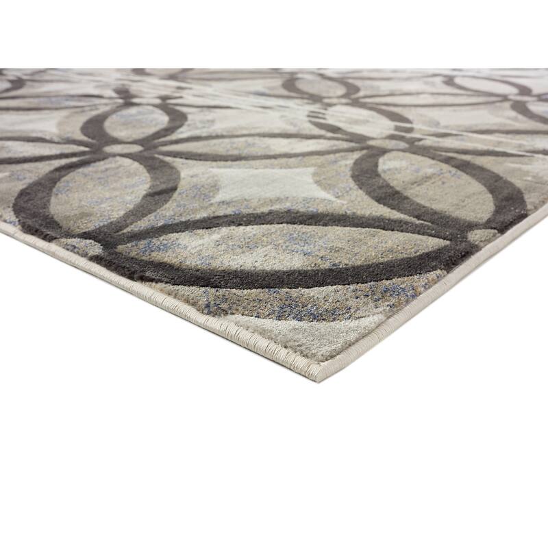 Napoli Collection Brown/Beige Area Rug